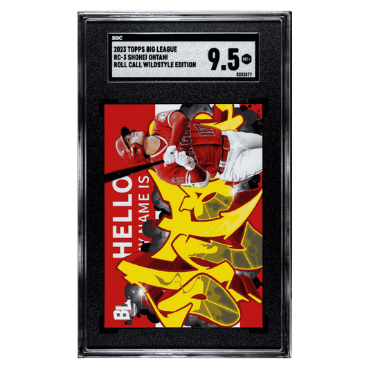 Shohei Ohtani SGC 9.5 2023 Topps Big League Roll Call Wildstyle Edition Card #RC-3