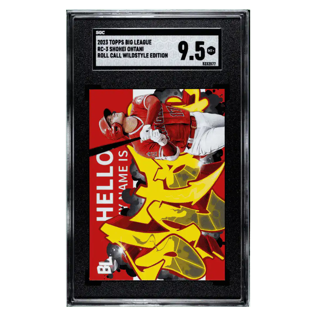 Shohei Ohtani SGC 9.5 2023 Topps Big League Roll Call Wildstyle Edition Card #RC-3
