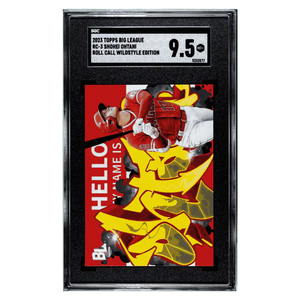 Shohei Ohtani SGC 9.5 2023 Topps Big League Roll Call Wildstyle Edition Card #RC-3