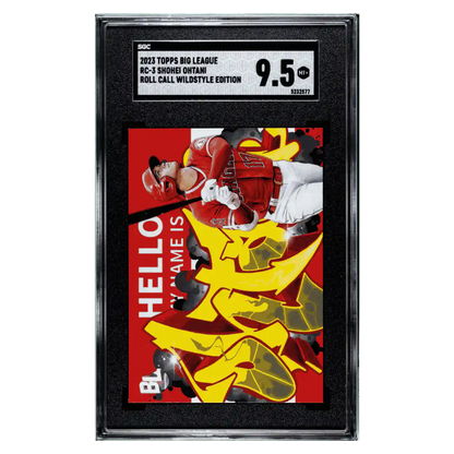 Shohei Ohtani SGC 9.5 2023 Topps Big League Roll Call Wildstyle Edition Card #RC-3