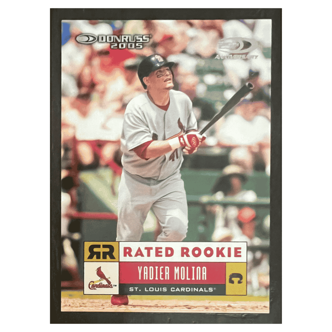 Yadier Molina 2005 Donruss 25th Anniversary Rated Rookie RC #d/ 25 Card #54