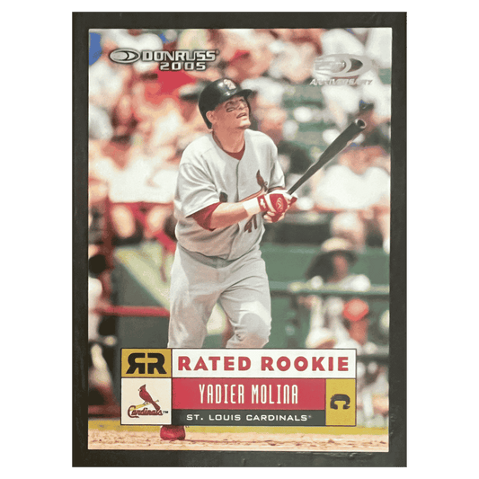 Yadier Molina 2005 Donruss 25th Anniversary Rated Rookie RC #d/ 25 Card #54