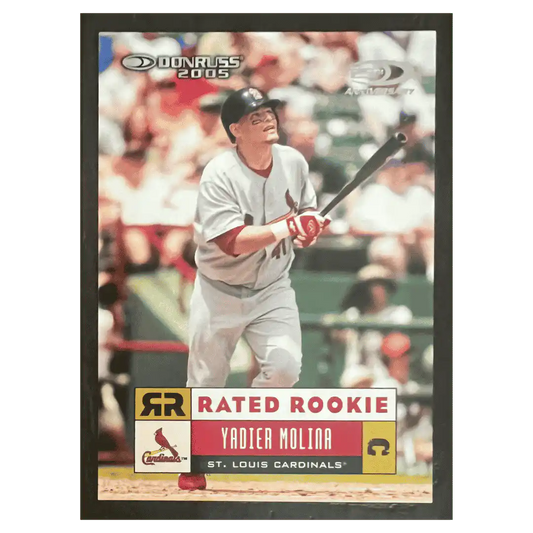 Yadier Molina 2005 Donruss 25th Anniversary Rated Rookie RC #d/ 25 Card #54
