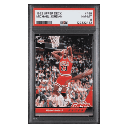 Michael Jordan PSA 8 1992 Upper Deck Card #488
