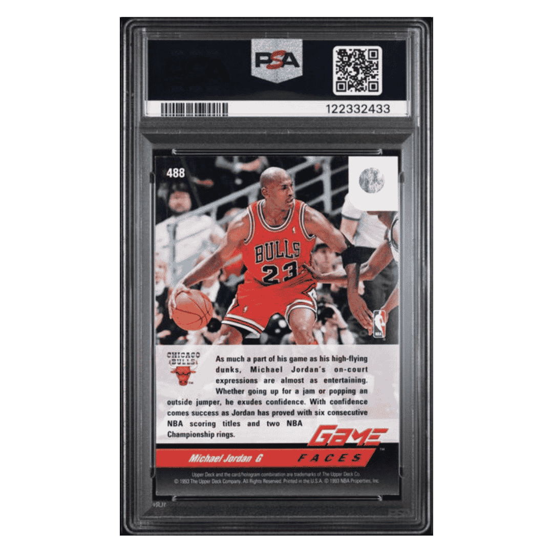 Michael Jordan PSA 8 1992 Upper Deck Card #488