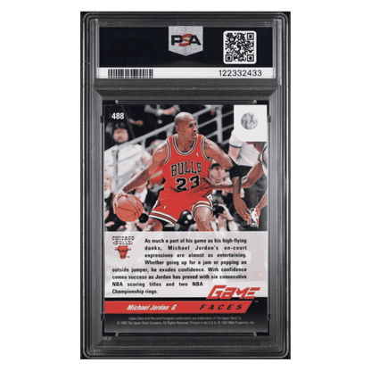Michael Jordan PSA 8 1992 Upper Deck Card #488