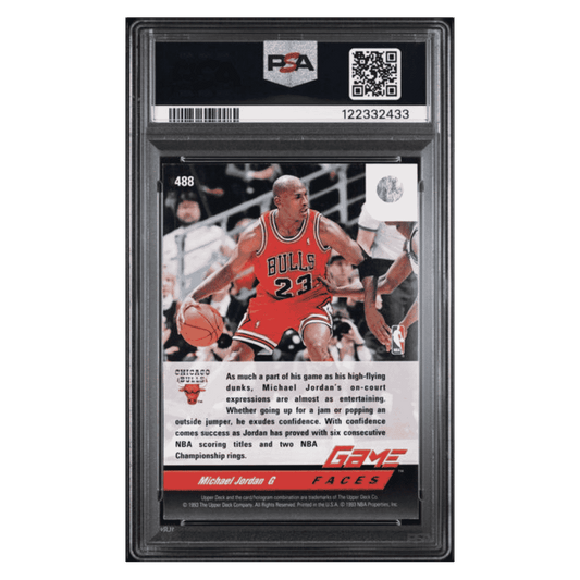 Michael Jordan PSA 8 1992 Upper Deck Card #488