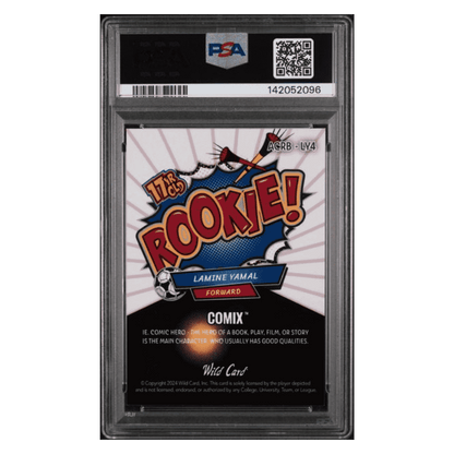 Lamine Yamal PSA 10 2024 Wild Card Comix RKE B-RB- Red Lines #d/ 8 Card #LY4