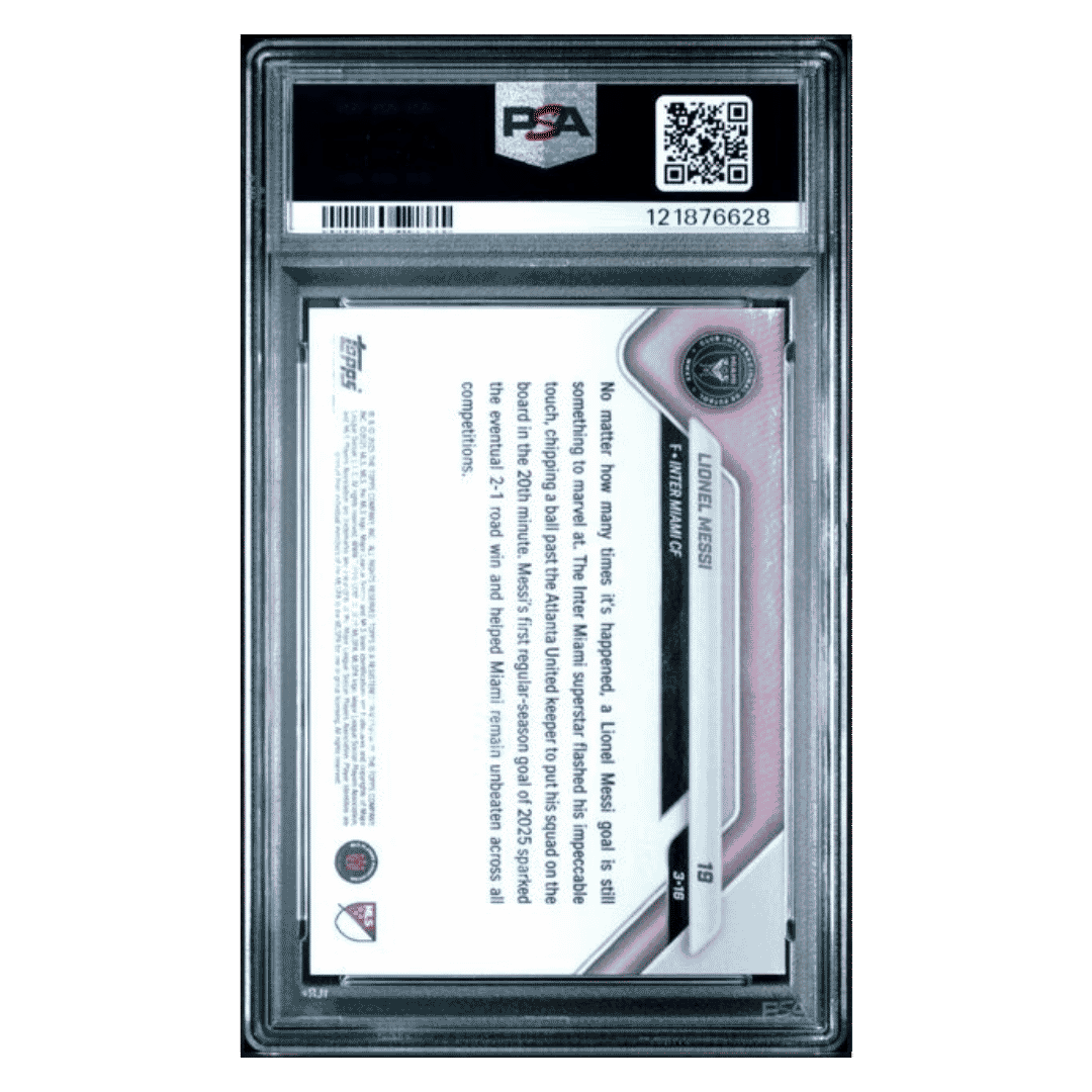 Lionel Messi PSA 10 2025 Topps Now MLS Card #19