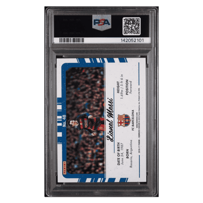 Lionel Messi PSA 8 2016 Panini Donruss Picture Perfect Card #48