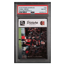 Lionel Messi PSA 8 2016 Panini Donruss Picture Perfect Card #48