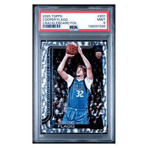 Cooper Flagg PSA 9 2025 Topps Crackleboard Foil Rookie RC Card #201