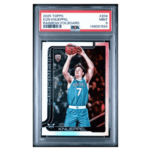 Kon Knueppel PSA 9 2025 Topps Rainbow Foilboard Rookie RC Card #204