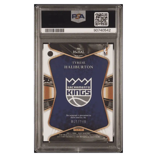 Tyrese Haliburton PSA 9 2020 Panini Select Rookie Signatures Rookie RC #d/ 249 Card #RSHAL