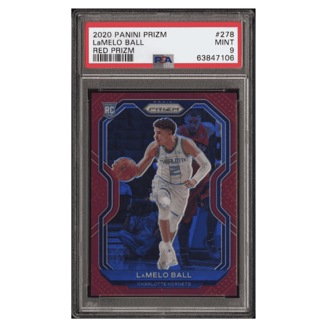 LaMelo Ball PSA 9 2020 Panini Prizm Red Prizm Rookie RC #d/ 299 Card #278