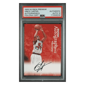 Vince Carter 1999 Skybox Premium Autographics Card