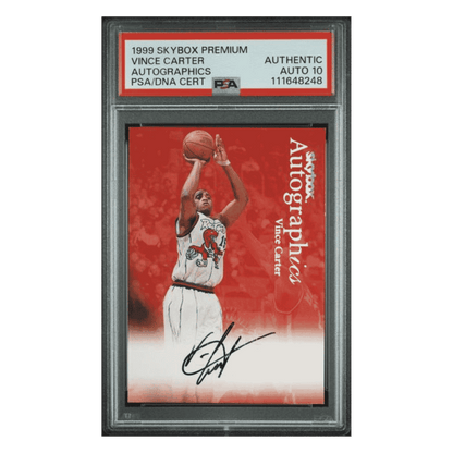 Vince Carter 1999 Skybox Premium Autographics Card
