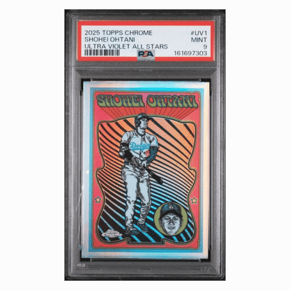 Shohei Ohtani PSA 9 2025 Topps Chrome Ultra Violet All Stars Card #UV1