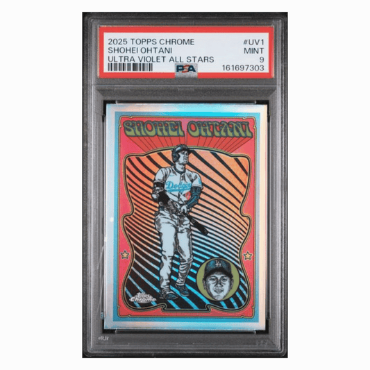 Shohei Ohtani PSA 9 2025 Topps Chrome Ultra Violet All Stars Card #UV1