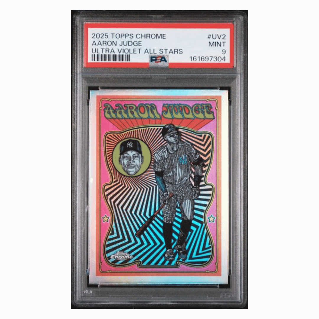 Aaron Judge PSA 9 2025 Topps Chrome Ultra Violet All Stars Card #UV2