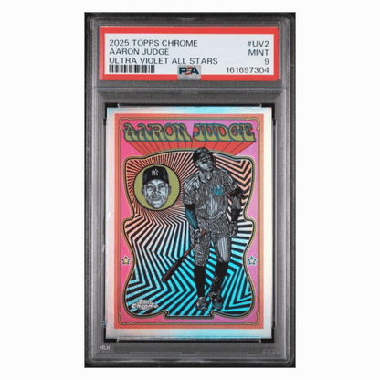 Aaron Judge PSA 9 2025 Topps Chrome Ultra Violet All Stars Card #UV2