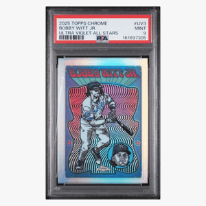 Bobby Witt Jr PSA 9 2025 Topps Chrome Ultra Violet All Stars Card #UV3