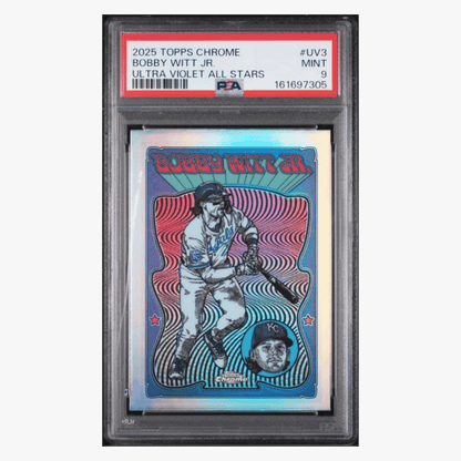 Bobby Witt Jr PSA 9 2025 Topps Chrome Ultra Violet All Stars Card #UV3