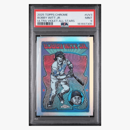 Bobby Witt Jr PSA 9 2025 Topps Chrome Ultra Violet All Stars Card #UV3