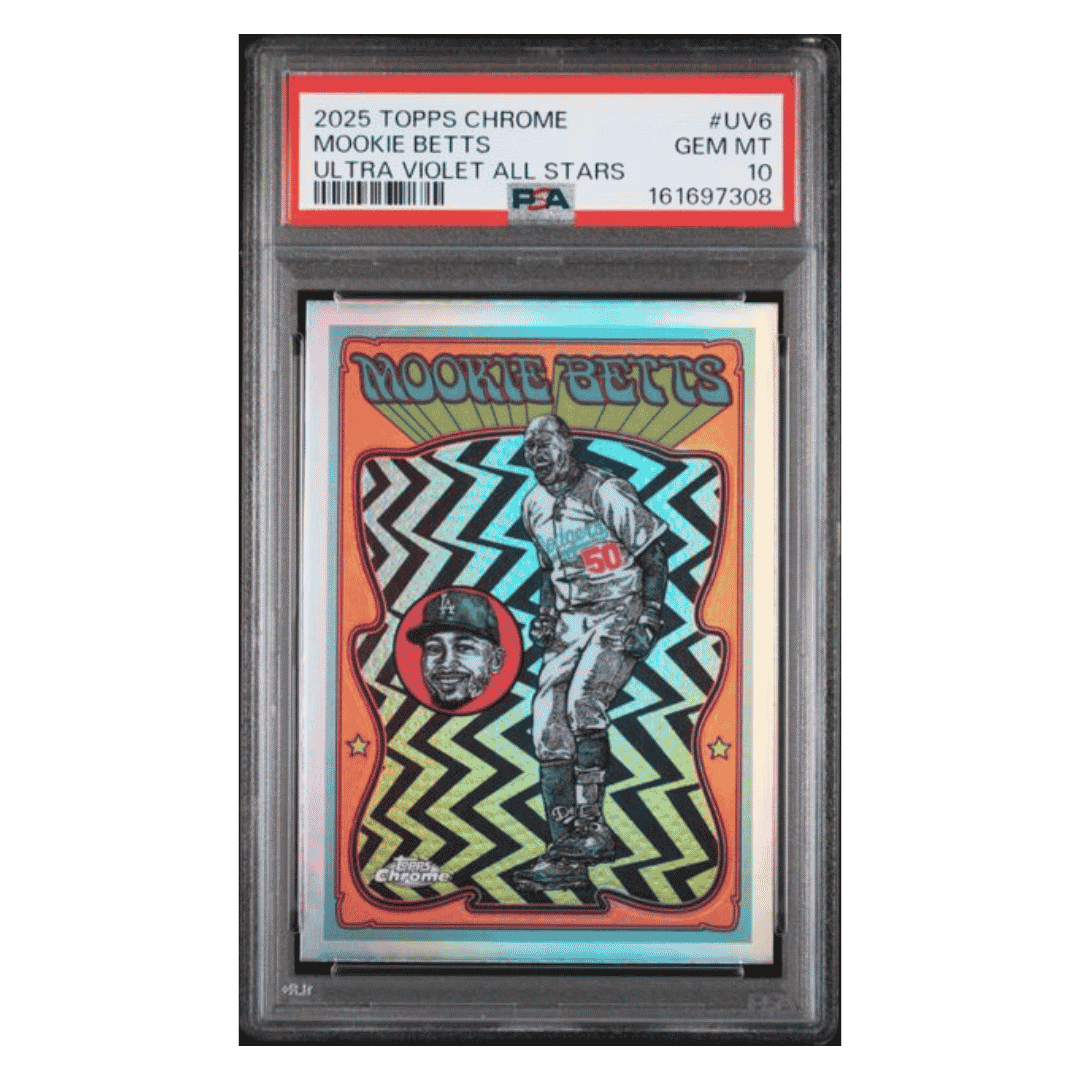 Mookie Betts PSA 10 2025 Topps Chrome Ultra Violet All Stars Card #UV6