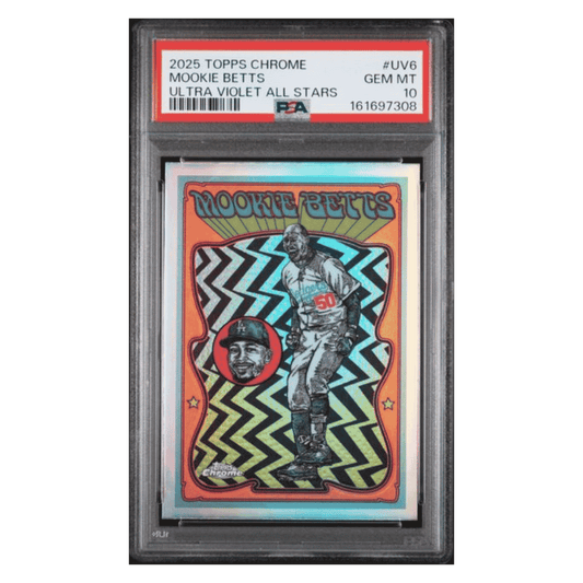 Mookie Betts PSA 10 2025 Topps Chrome Ultra Violet All Stars Card #UV6