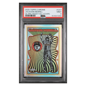 Jackson Merrill PSA 9 2025 Topps Chrome Ultra Violet All Stars Card #UV7