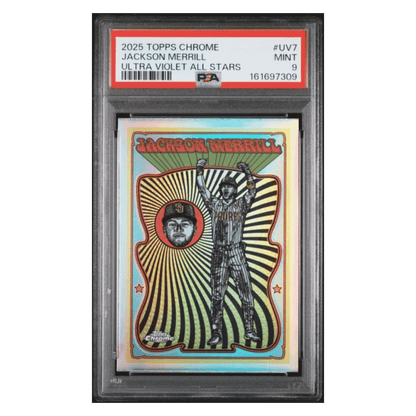 Jackson Merrill PSA 9 2025 Topps Chrome Ultra Violet All Stars Card #UV7