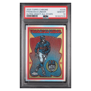 Francisco Lindor PSA 10 2025 Topps Chrome Ultra Violet All Stars Card #UV8