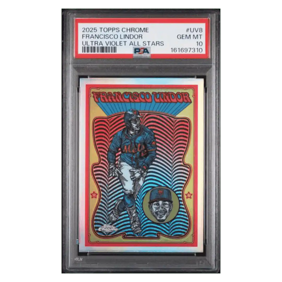 Francisco Lindor PSA 10 2025 Topps Chrome Ultra Violet All Stars Card #UV8