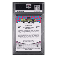 Rickey Henderson PSA 10 2025 Topps Chrome Ultra Violet All Stars Card #UV12