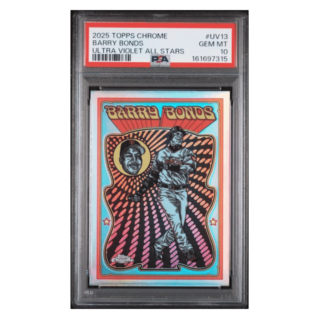Barry Bonds PSA 10 2025 Topps Chrome Ultra Violet All Stars Card #UV13