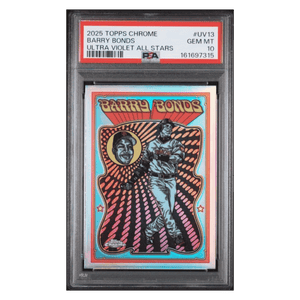 Barry Bonds PSA 10 2025 Topps Chrome Ultra Violet All Stars Card #UV13