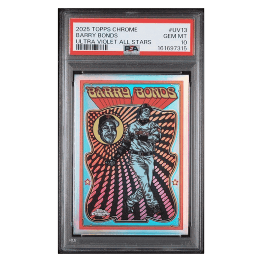 Barry Bonds PSA 10 2025 Topps Chrome Ultra Violet All Stars Card #UV13