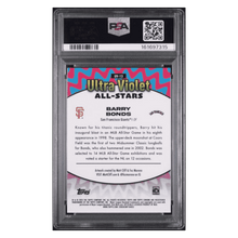Barry Bonds PSA 10 2025 Topps Chrome Ultra Violet All Stars Card #UV13