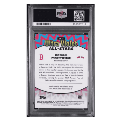 Pedro Martinez PSA 9 2025 Topps Chrome Ultra Violet All Stars Card #UV15