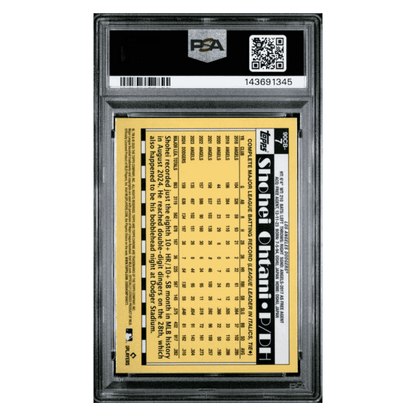 Shohei Ohtani PSA 10 2025 Topps Chrome 1990 Topps Card #90CB7