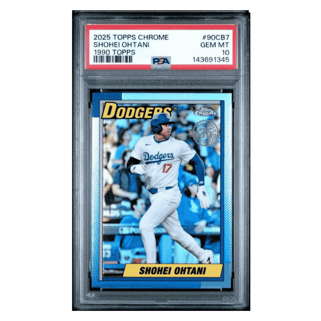 Shohei Ohtani PSA 10 2025 Topps Chrome 1990 Topps Card #90CB7