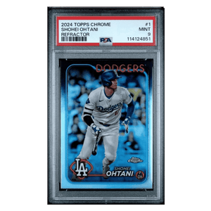 Shohei Ohtani PSA 9 2024 Topps Chrome Refractor Card #1