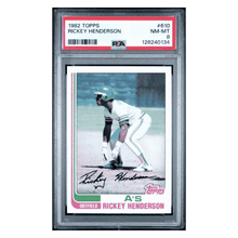 Rickey Henderson PSA 8 1982 Topps Card #610