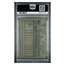 Rickey Henderson PSA 8 1982 Topps Card #610