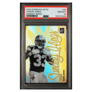 Aaron Jones PSA 10 2024 Panini Donruss Optic Sunday Kings Case Hit Card #26