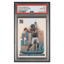 Caleb WIlliams PSA 10 2024 Panini Donruss Downtown! Rookie RC Card #21