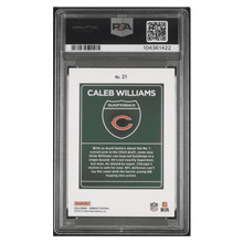 Caleb WIlliams PSA 10 2024 Panini Donruss Downtown! Rookie RC Card #21