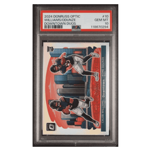 Caleb WIlliams / Rome Odunze PSA 10 2024 Panini Donruss Optic Downtown Duos Rookie RC Card #10
