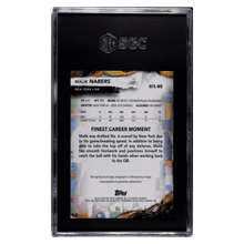 Malik Nabers SGC 10 2024 Topps Finest Rookie Autographed Card #RFA-MN